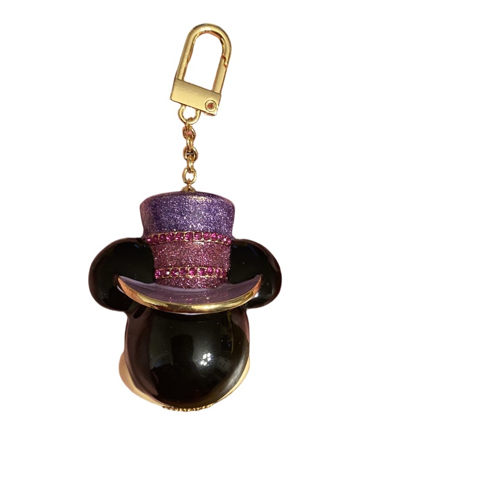 Disney BaubleBar Halloween Mickey Mouse Top Hat Bag Charm Keychain NIB - Picture 2 of 4